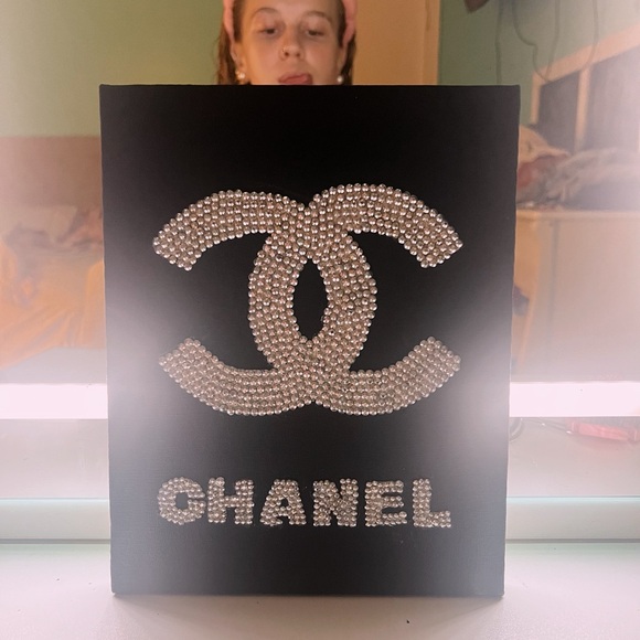 Rhinestone Chanel canvas - Picture 2 of 2